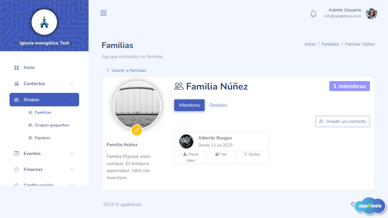 Miembros de la familia