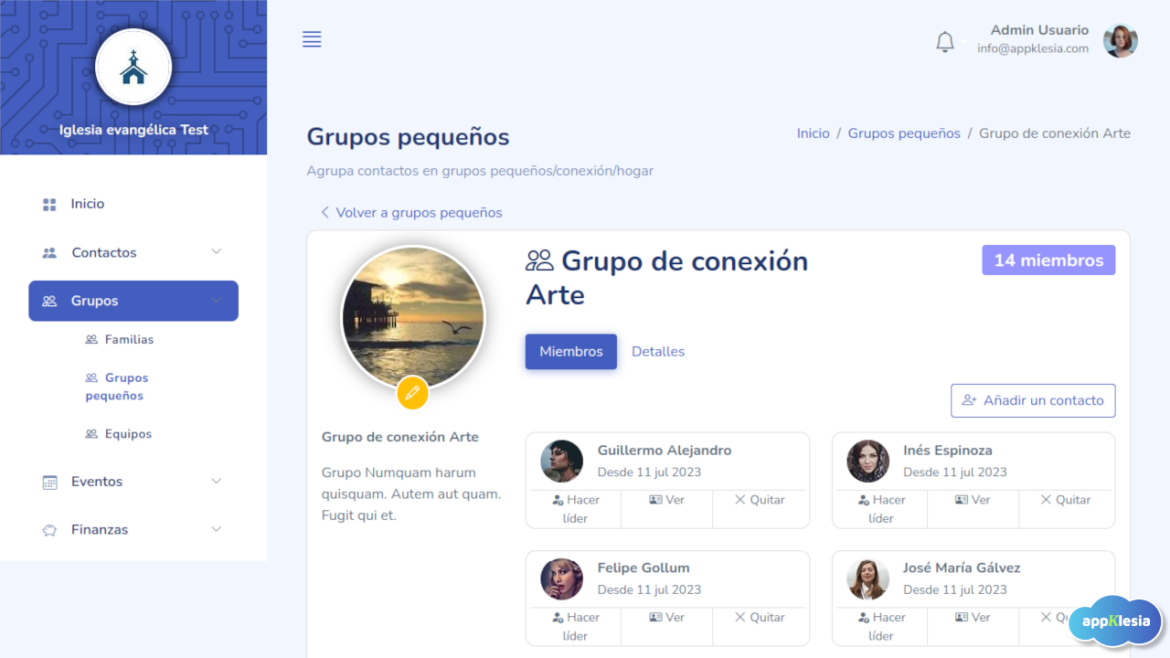 Miembros del grupo